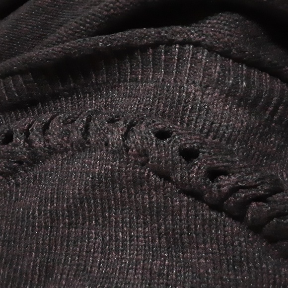 Lane Bryant open cardigan sweater women knit purple 22/24 boho grunge cozy fall - Picture 7 of 10